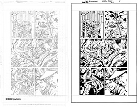 Fables Inking Sample