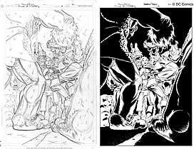 Fables Inking Sample